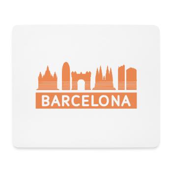 Barcelone 2 F - Tapis de souris (format paysage) - blanc - Devant
