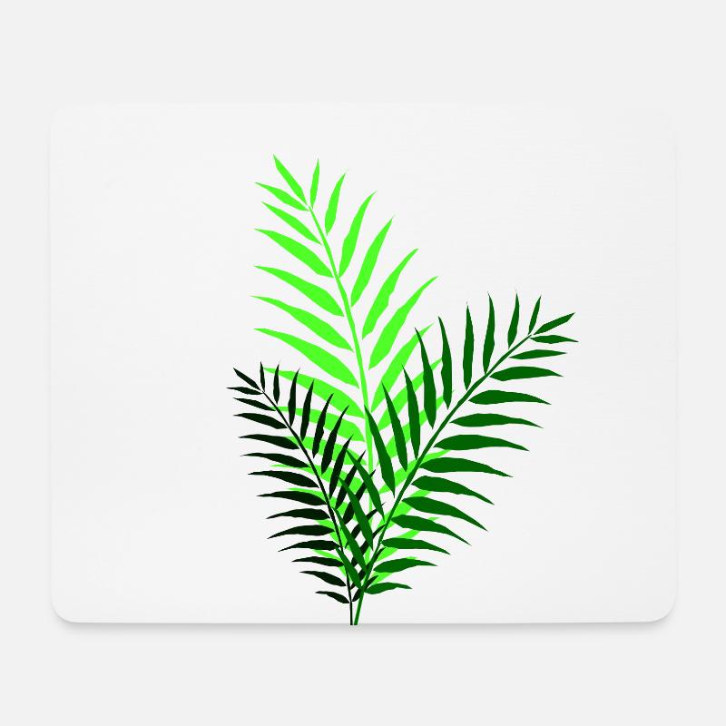 Ein bisschen Farne - Mousepad (Querformat) - Weiß