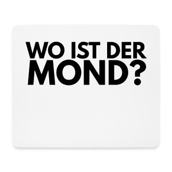wo ist der Mond ? - Mousepad (Querformat) - Weiß - Vorne