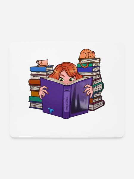 Literatur von TechPrincess - Mousepad (Querformat) - Weiß