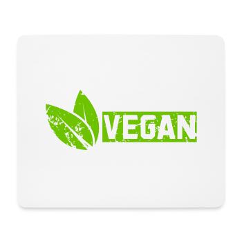 Illustration retro grunge Vintage Vegan Design - Tapis de souris (format paysage) - blanc - Devant