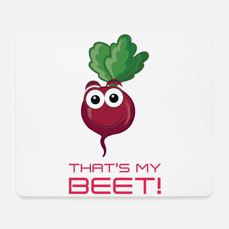 That s My Beet 17 F - Mousepad (Querformat) - Weiß