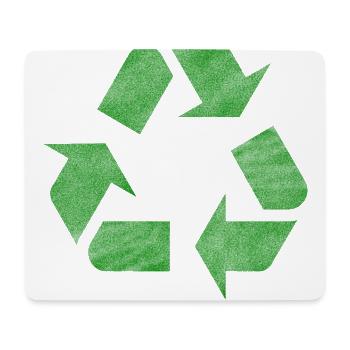 Recyclez le logo dans un look vintage pour le Jour de la Terre - Tapis de souris (format paysage) - blanc - Devant