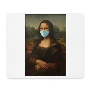 Mona Lisa Munschutz Corona Virus 2020 - Tapis de souris (format paysage) - blanc - Devant