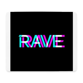 Techno - Techno music - Rave - Gesichtsmaske - Mouse Pad (horizontal) - white - Front