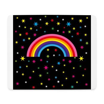 12 rainbow starry sky - Mouse Pad (horizontal) - white - Front