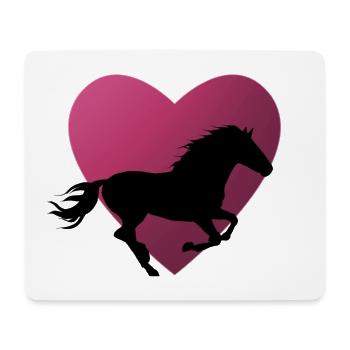 Horse horses riding equestrian pony western - Mouse Pad (horizontal) - white - Front