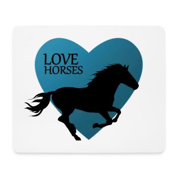 Horse Horse Riding Equestrian Pony Western - Mouse Pad (horizontal) - white - Front