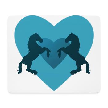 Horse horses riding equestrian pony western - Mouse Pad (horizontal) - white - Front
