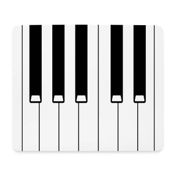piano - Mouse Pad (horizontal) - white - Front