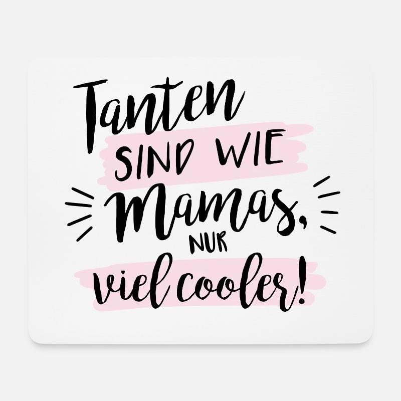 Tanten sind wie Mamas, nur viel cooler! - Mousepad (Querformat) - Weiß