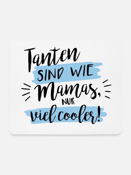 Tanten sind wie Mamas, nur viel cooler! - Mousepad (Querformat) - Weiß