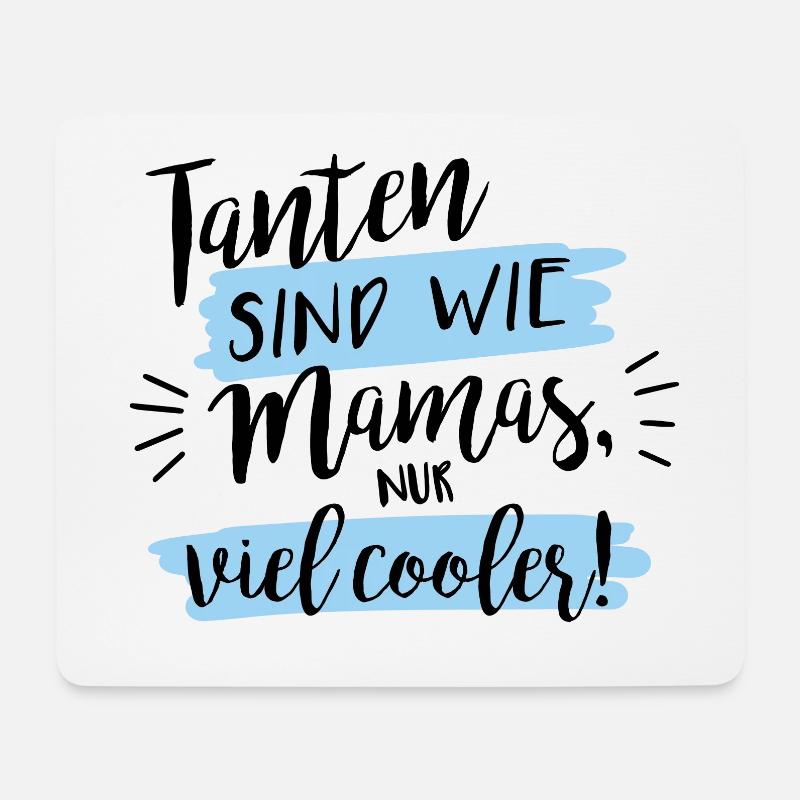 Tanten sind wie Mamas, nur viel cooler! - Mousepad (Querformat) - Weiß