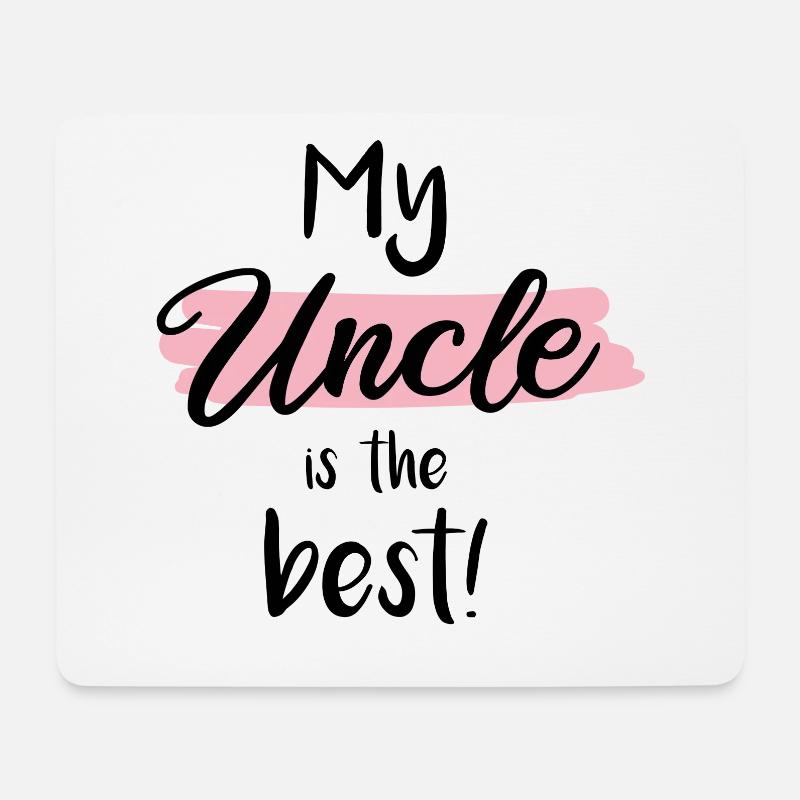 My Uncle is the best! - Mousepad (Querformat) - Weiß