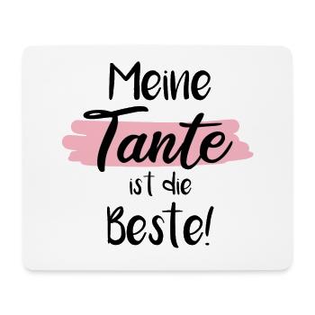 Meine Tante ist die Beste! - Mousepad (Querformat) - Weiß - Vorne