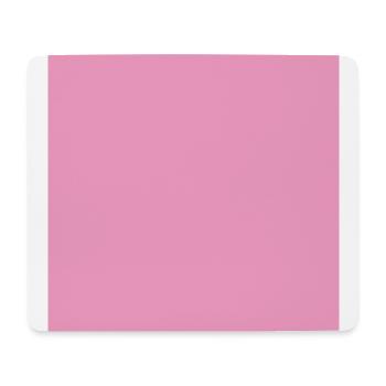 Rosa, personalisierbar, pink einfarbig Hintergrund - Mousepad (Querformat) - Weiß - Vorne