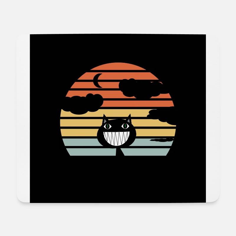 Lustige Katze - Mousepad (Querformat) - Weiß