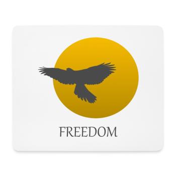 Vogel Greifvogel Freiheit - Mousepad (Querformat) - Weiß - Vorne