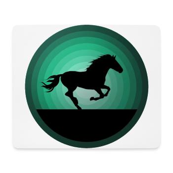 Pferde Pferd Reiten Reitsport - Mousepad (Querformat) - Weiß - Vorne