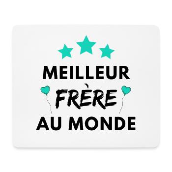 Meilleur frère au monde - Tapis de souris (format paysage) - blanc - Devant