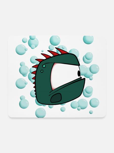 Pixel Monster - Mousepad (Querformat) - Weiß