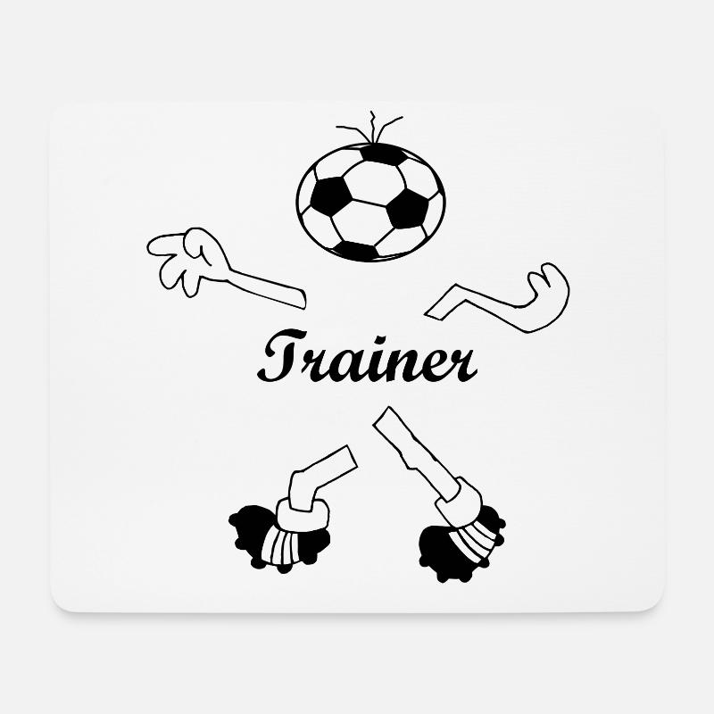Trainer - Mousepad (Querformat) - Weiß