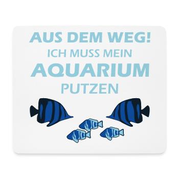 Aquarium Aquarianer - Mousepad (Querformat) - Weiß - Vorne