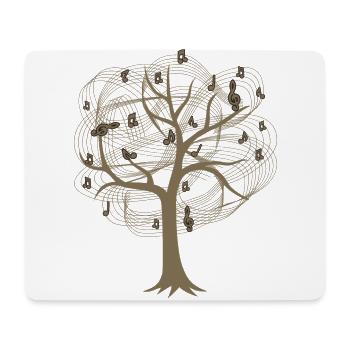 Musik Noten - Mousepad (Querformat) - Weiß - Vorne