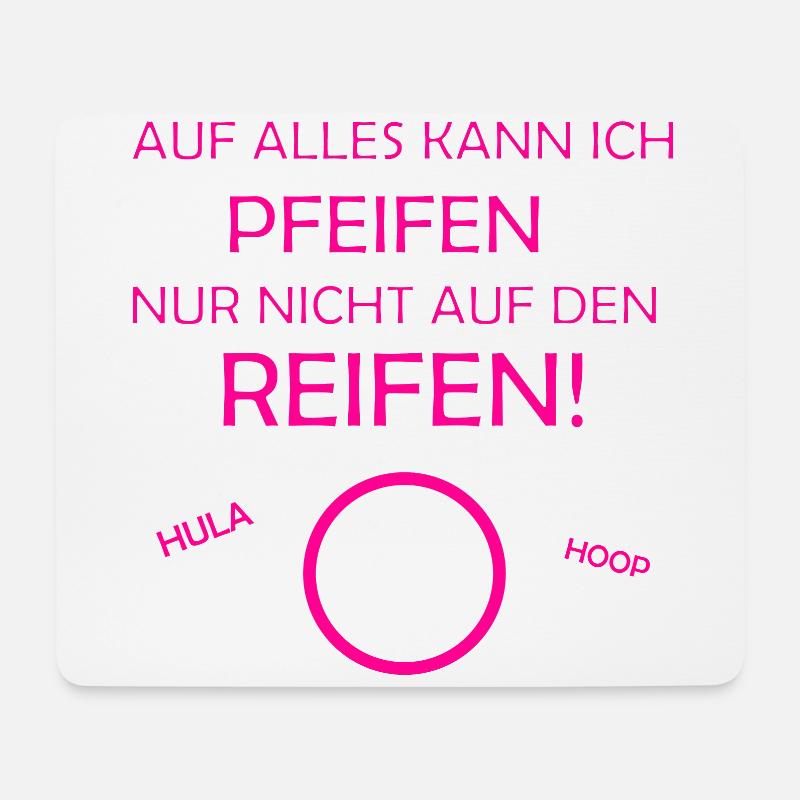 Hulahoop Hullern - Mousepad (Querformat) - Weiß