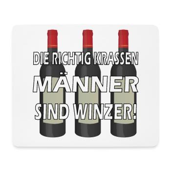 Winzer Wein Weinherstellung - Mousepad (Querformat) - Weiß - Vorne