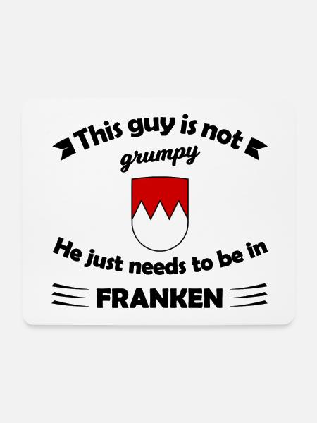 Urlaub in Franken - Mousepad (Querformat) - Weiß