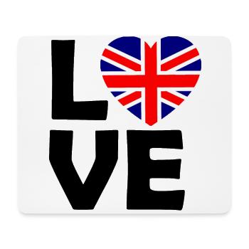 L’amour britannique - Tapis de souris (format paysage) - blanc - Devant