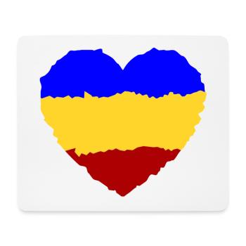 Rumänisches Herz - Mousepad (Querformat) - Weiß - Vorne