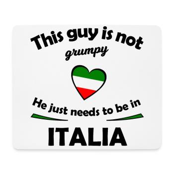 Grumpy in Italia - Mousepad (Querformat) - Weiß - Vorne