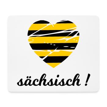 sächsisch - Mousepad (Querformat) - Weiß - Vorne