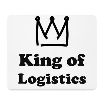 The king of logistics - Mouse Pad (horizontal) - white - Front