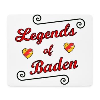 Die Badnerland Legenden - Mousepad (Querformat) - Weiß - Vorne