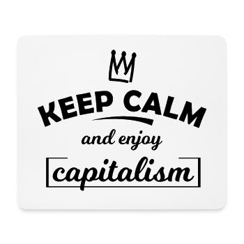 The Crown of Capitalism - Mouse Pad (horizontal) - white - Front