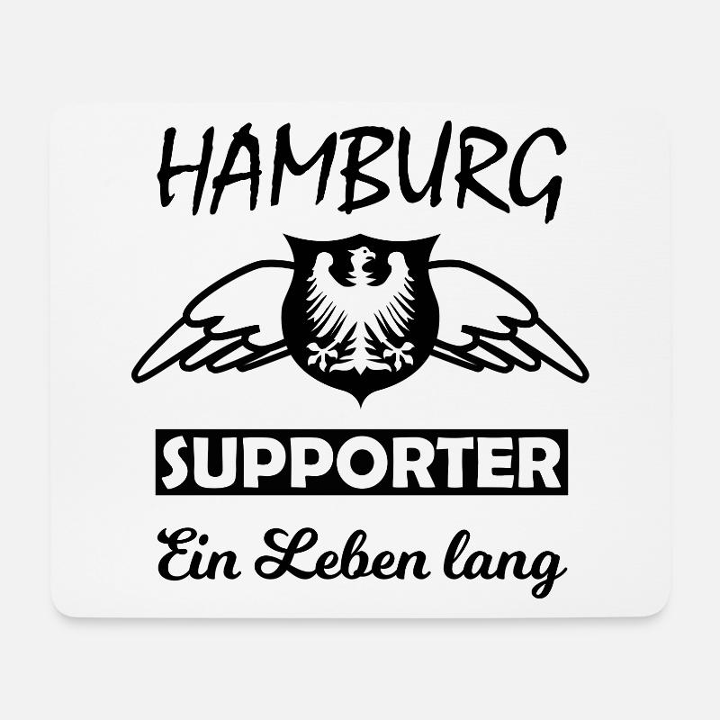 Die Hamburger Fans - Mousepad (Querformat) - Weiß