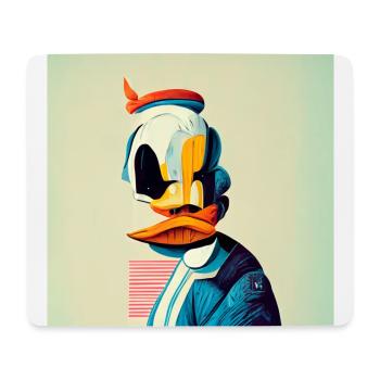 Drôle de canard Pop Art - Tapis de souris (format paysage) - blanc - Devant