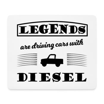 Le conducteur diesel - Tapis de souris (format paysage) - blanc - Devant