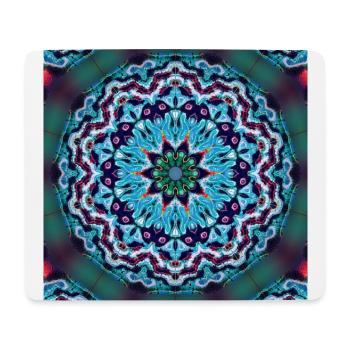 Kaleidoscopic Lightpainting Design #1 - Mousepad (Querformat) - Weiß - Vorne