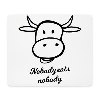 Veganer Spruch - Mousepad (Querformat) - Weiß - Vorne
