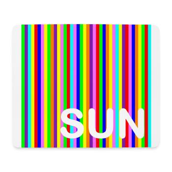 Party Sun - Mousepad (Querformat) - Weiß - Vorne
