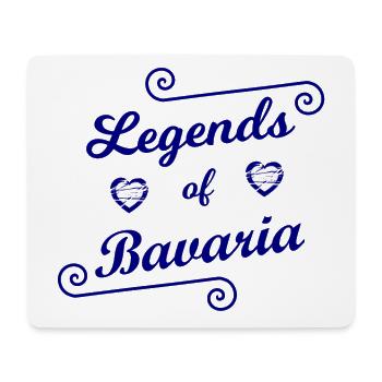 Die bayrischen Legenden - Mousepad (Querformat) - Weiß - Vorne