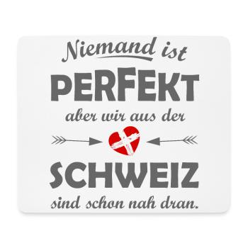 Unsere Heimat Schweiz - Mousepad (Querformat) - Weiß - Vorne