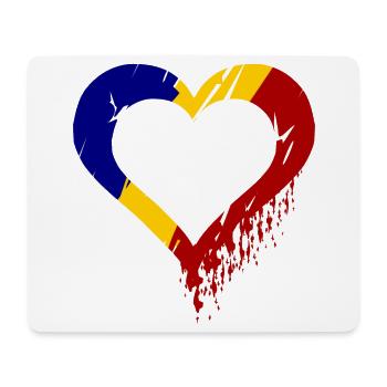 Rumänien Liebe - Mousepad (Querformat) - Weiß - Vorne