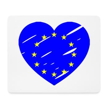 Cœur de l’Europe - Tapis de souris (format paysage) - blanc - Devant