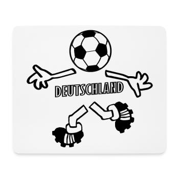 Deutscher Fußball Spieler - Mousepad (Querformat) - Weiß - Vorne