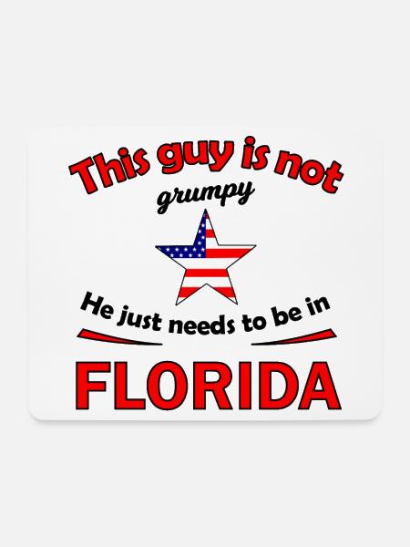 Urlaub in Florida - Mousepad (Querformat) - Weiß